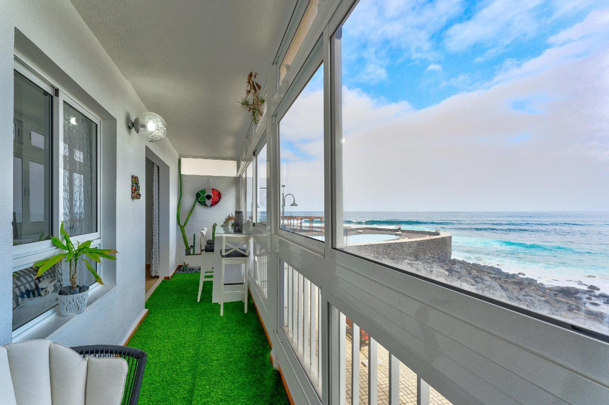 1St Line Sea View 3 Rooms Apartment In Tenerife 92M2 バハマル エクステリア 写真